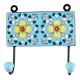 Turquoise Floral Ceramic Tile Hook Online